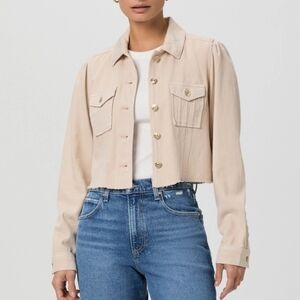 Paige Cropped Pacey Denim Jacket